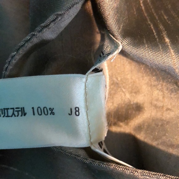 France Andrevie Champagne Wrap Pleated Silk Skirt Size 8 - Picture 5 of 13